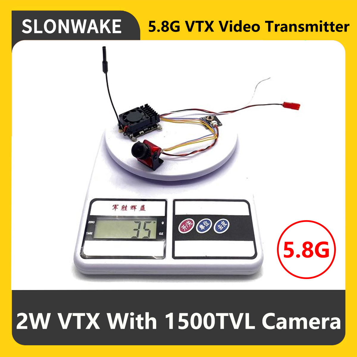 Fpv Drone Camera - SLONWAKE 5.8G 2000mW Nadajnik FPV VTX