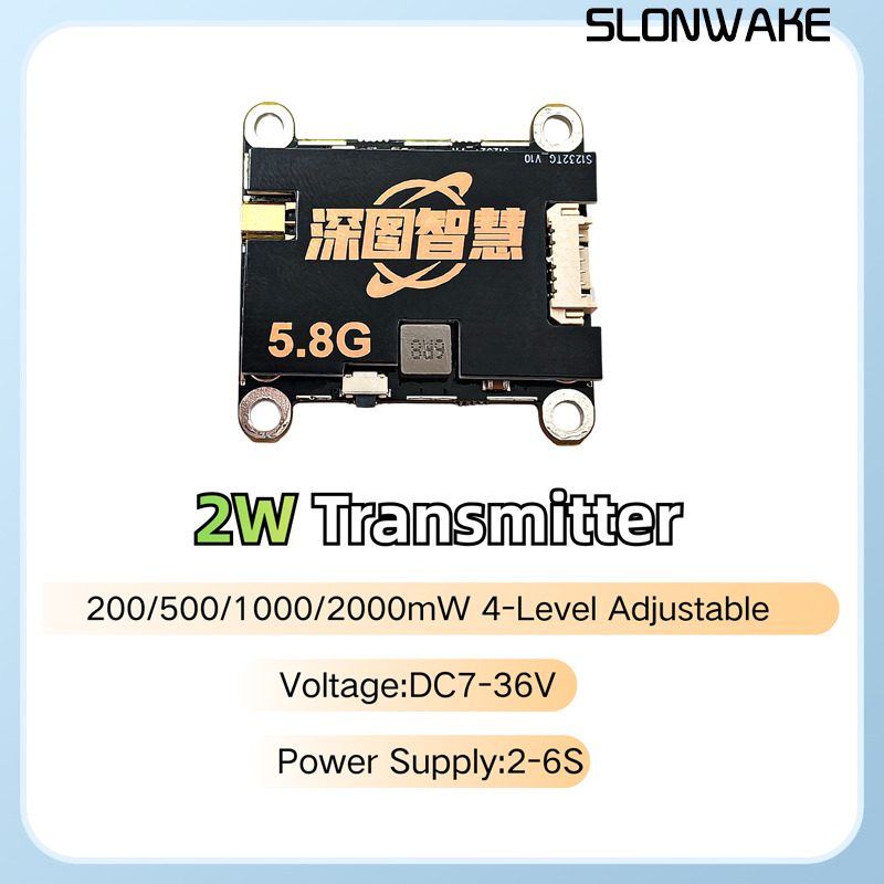 Nadajnik SLONWAKE 5.8G 56CH 2W – Fpv Drone Camera recenzja i cena
