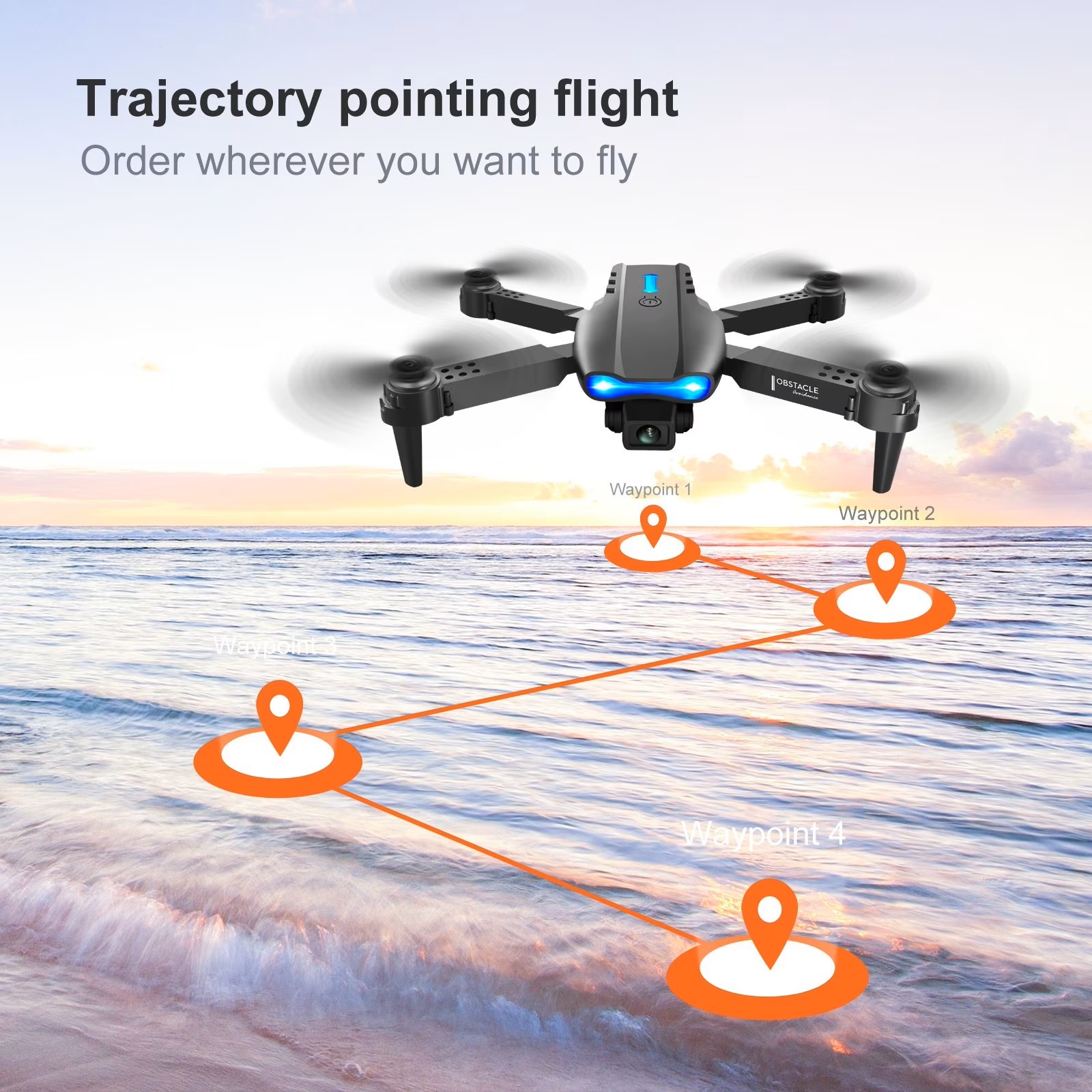 Ulepszony składany dron E88PRO – Fpv Drone Camera recenzja i cena
